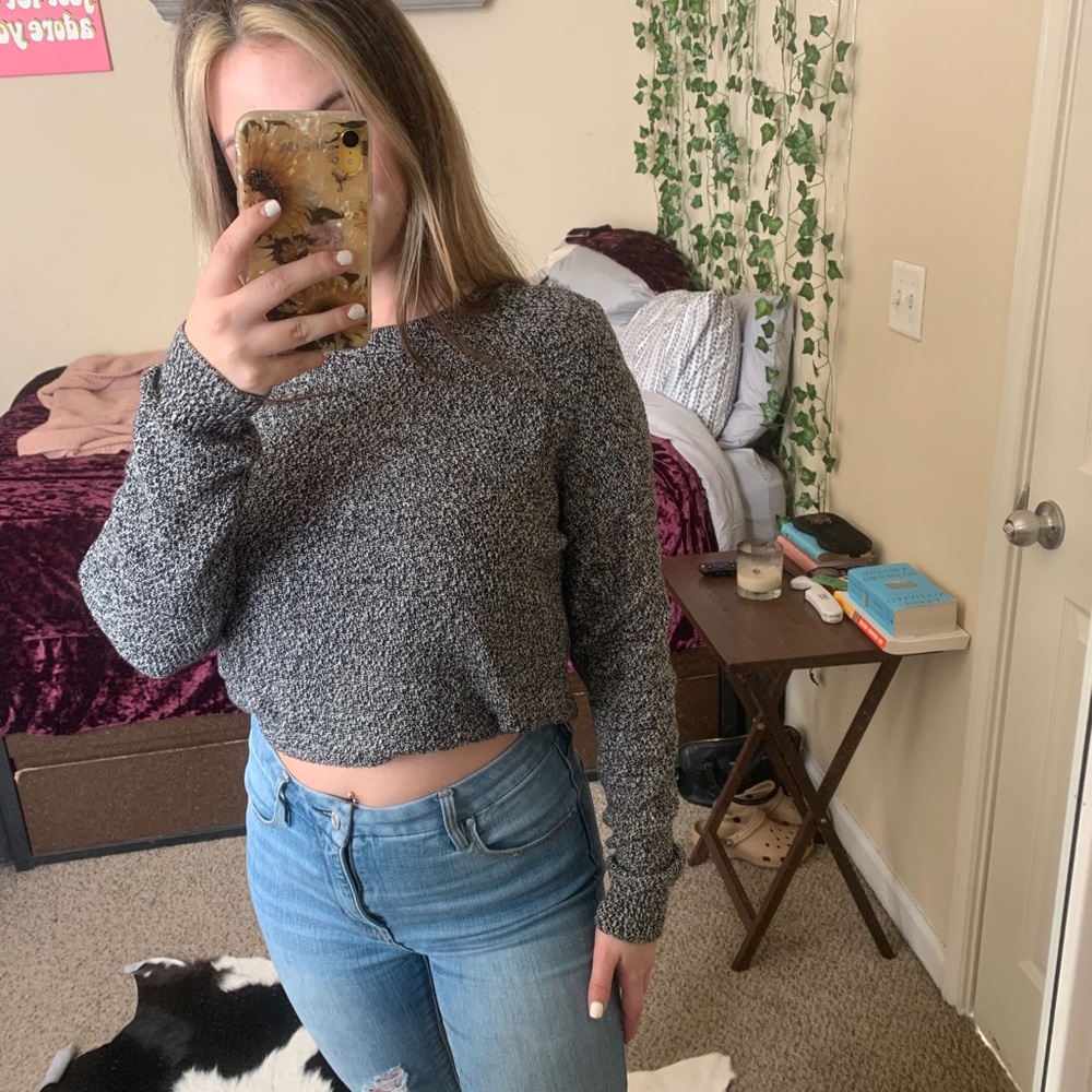 heather grey sweater